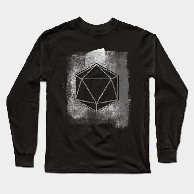 d20 Paint Long Sleeve T-Shirt by DavidByronHicks